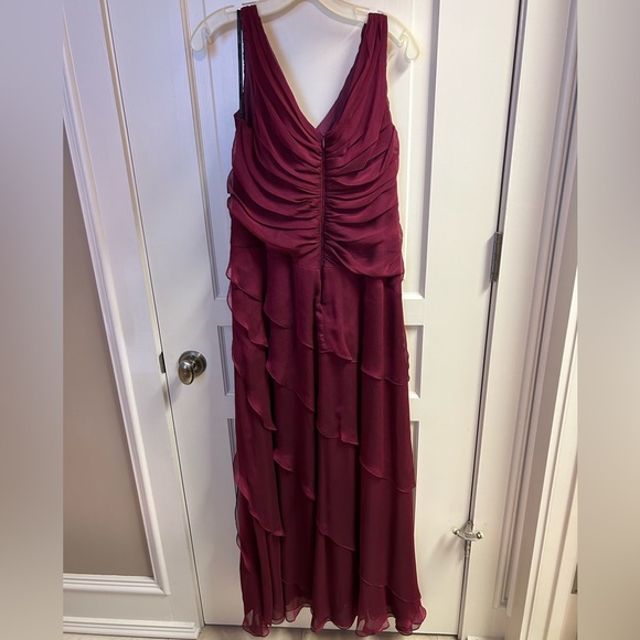 Ignite Evenings by Carol Lin, Maroon Sequin Ball Gown - Picture 2 of 5